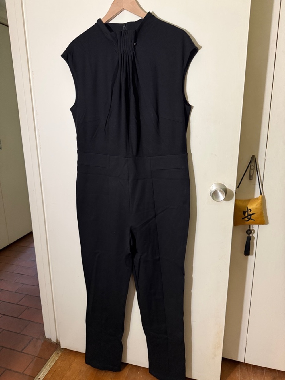 Escada Black Sleeveless Tailored Jumpsuit